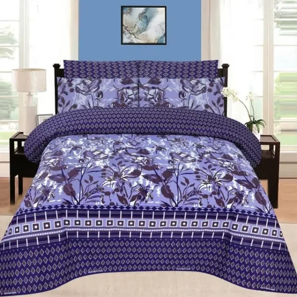 3 Piece King size Poly cotton Bedsheet