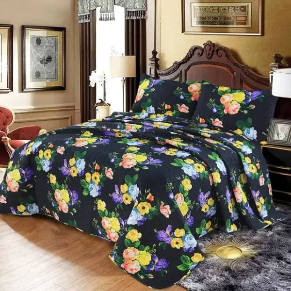 Royal linen bedspread-Floral seamless 6Pcs