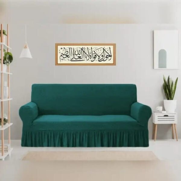 Turkish Style Jersey Sofa Fitted Cover-Green