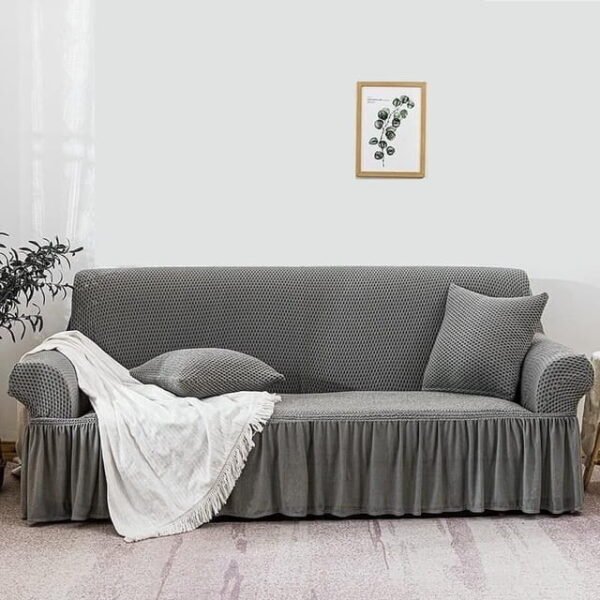 Turkish Style Jersey Sofa Fitted Cover-Grey