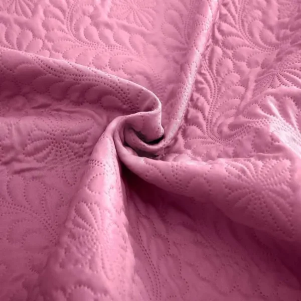 Luxury Polo Quilted 3 PC Bedspread- Pink