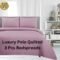 Luxury Quilted 3 Pcs Bedspreads- Pink