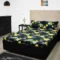 plain microfiber fitted bedsheet-black