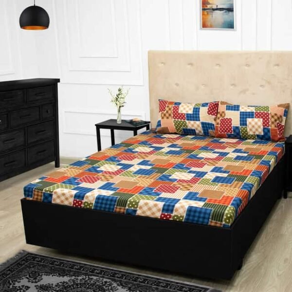 Print Microfiber Fitted Bedsheet Set