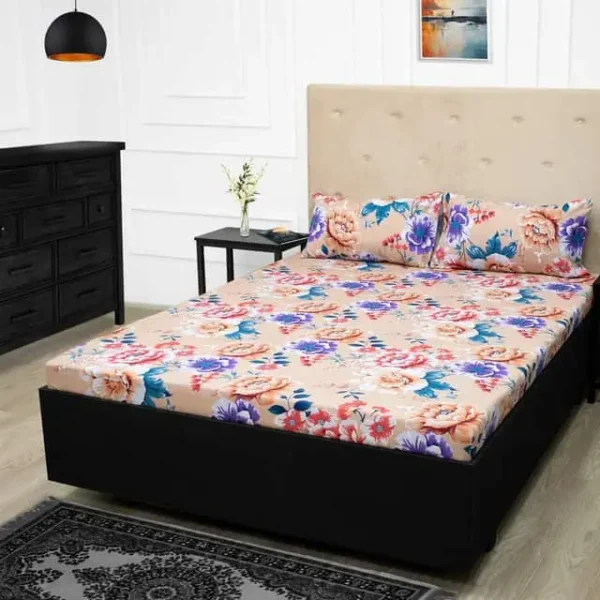 Print Microfiber Fitted Bedsheet Set