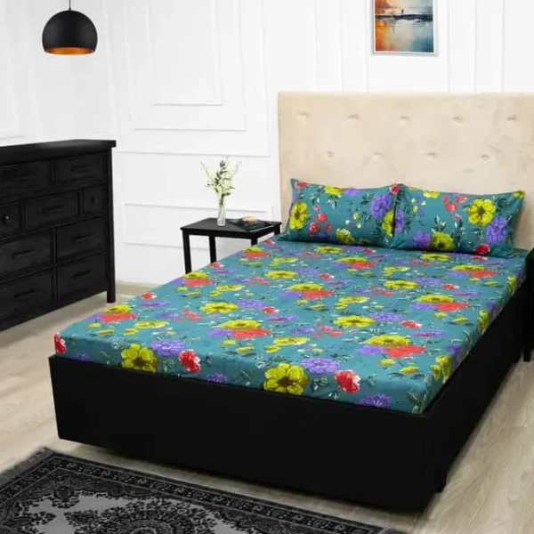 Print Microfiber Fitted Bedsheet Set