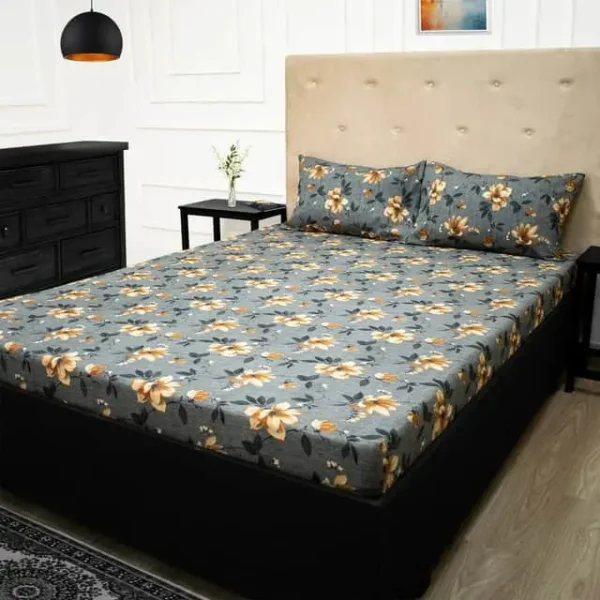 Print Microfiber Fitted Bedsheet Set