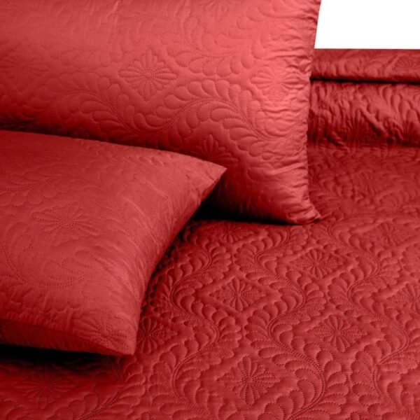 polo Quilted 3 PC Bedspread-red pillows