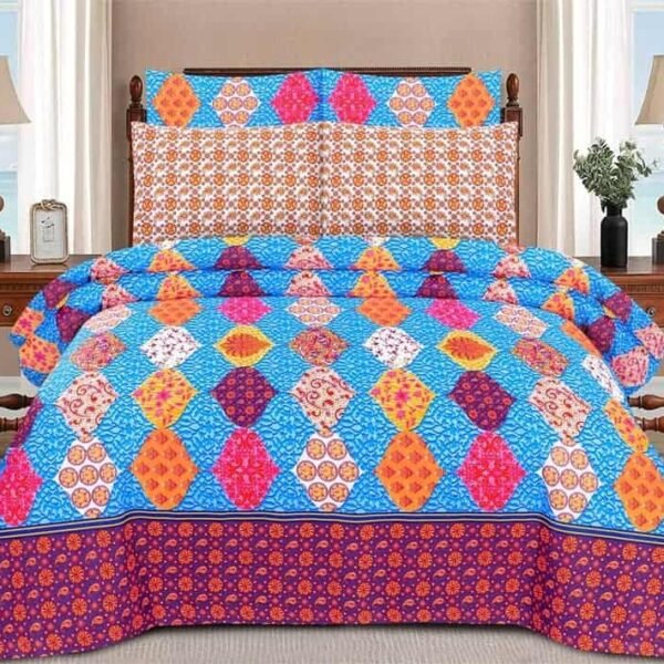 3 Piece King size Poly cotton Bedsheet