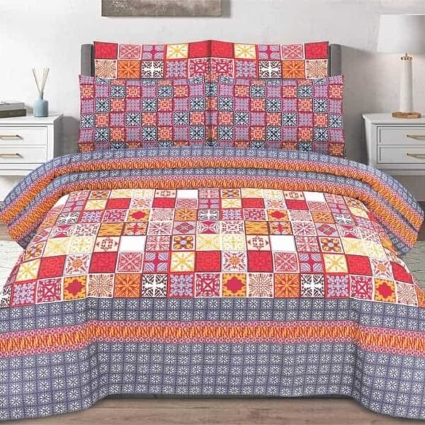 3 Piece King size Poly cotton Bedsheet