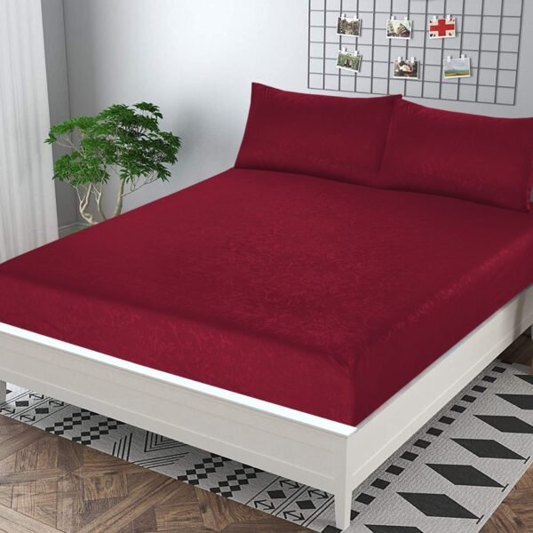 Pearl Fitted SHEETS-KING SIZE-PEF2401-Maroon