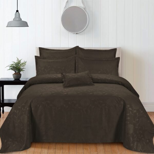 4Pc Pearl Executive BED Set-PBS2402-Dark Brown