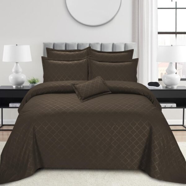 4Pc Pearl Executive BED Set-PBS2403-Dark Brown