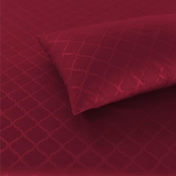 Pearl Fitted SHEETS-KING SIZE-PEF2403-Maroon - Image 2