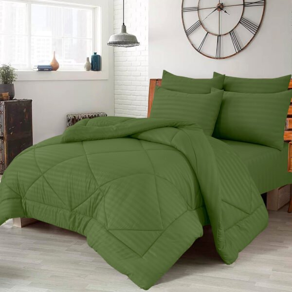 Olive Green Self Silko Quilt