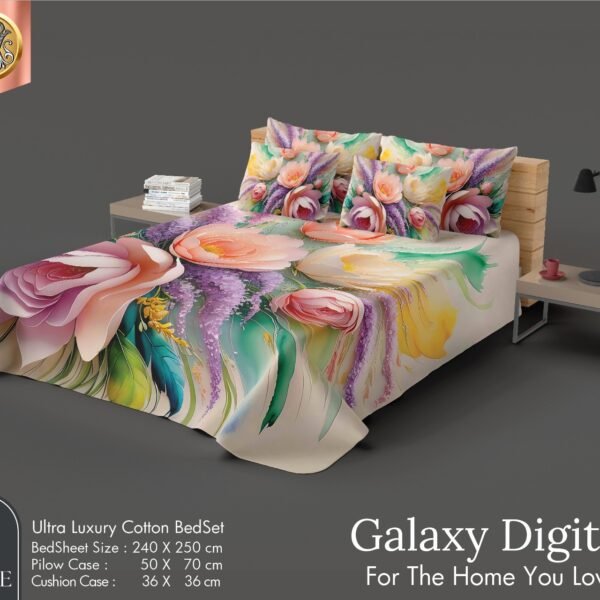 Galactic Vogue Galaxy Digital 4Pc Bedsheet Set