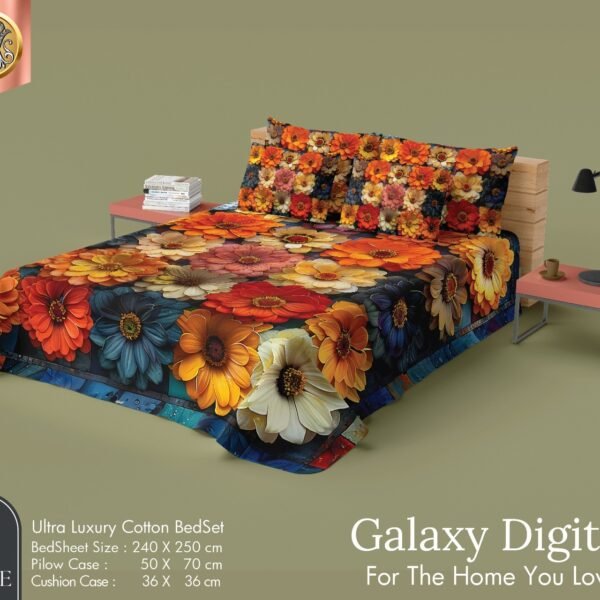 Galactic Dream Galaxy Digital 4Pc Bedsheet Set